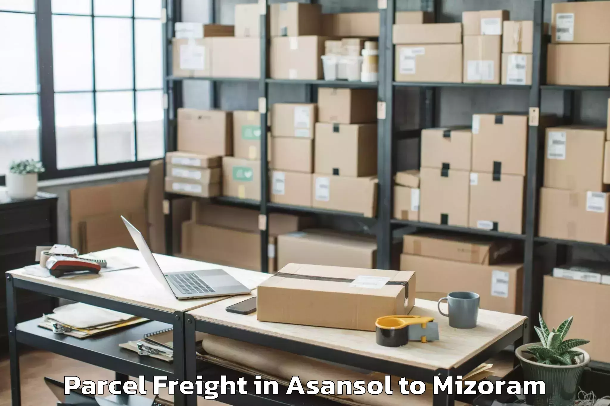 Hassle-Free Asansol to Icfai University Mizoram Aizaw Parcel Freight